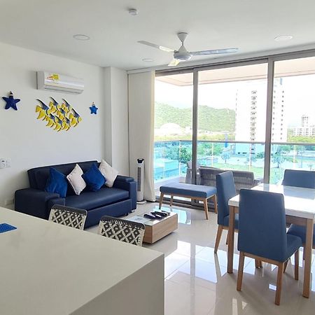 Samaria Club: Beachfront Apartment with Private Beach Access Santa Marta  Exterior photo