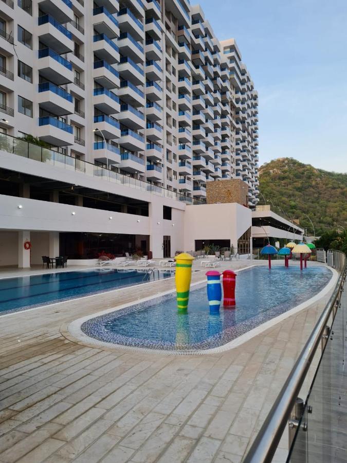 Samaria Club: Beachfront Apartment with Private Beach Access Santa Marta  Exterior photo