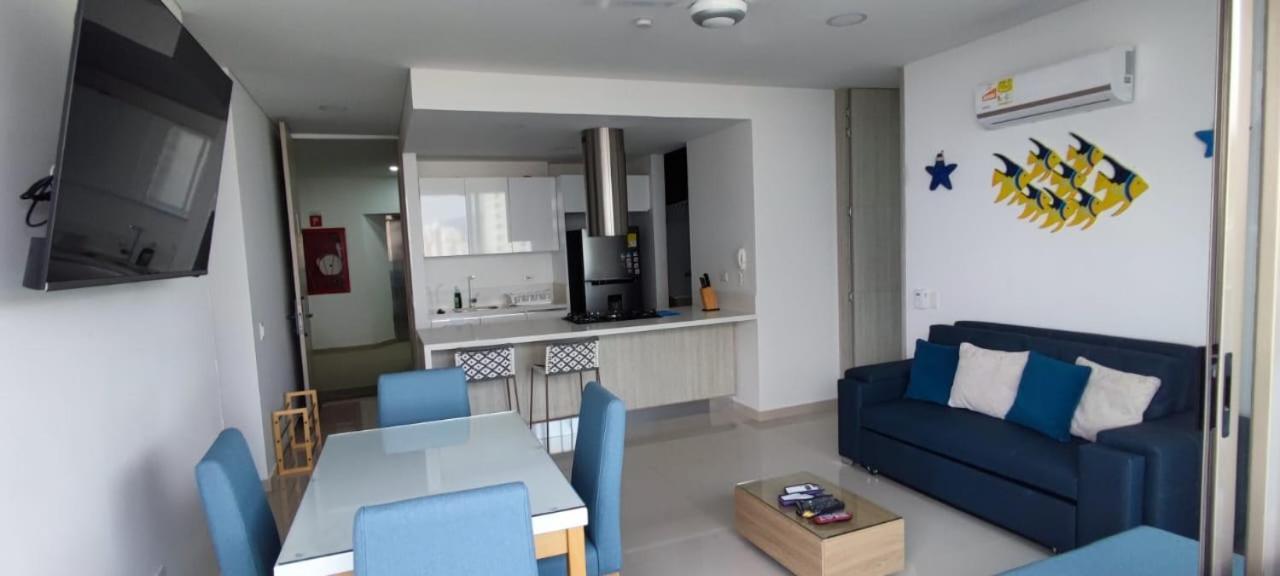 Samaria Club: Beachfront Apartment with Private Beach Access Santa Marta  Exterior photo
