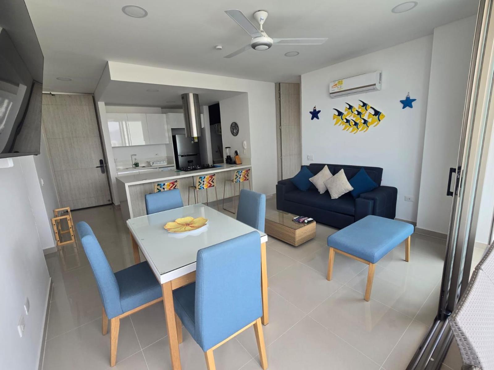 Samaria Club: Beachfront Apartment with Private Beach Access Santa Marta  Exterior photo